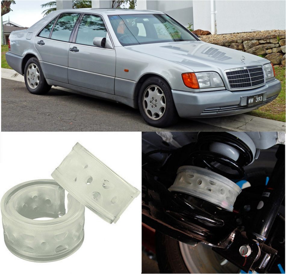 Автобаферы на Mercedes Benz 500 SEL (W140) 1991-1993, Комплект на ось, Jinke