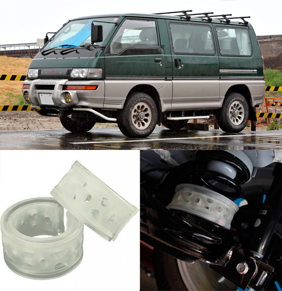 Автобаферы на Mitsubishi Delica IV 1993-2006, Комплект на ось, Jinke