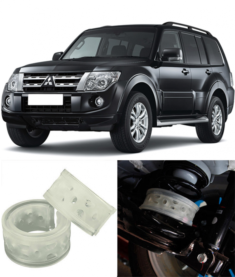 Автобаферы на Mitsubishi Pajero IV 3.0 2013, Комплект на ось, Jinke