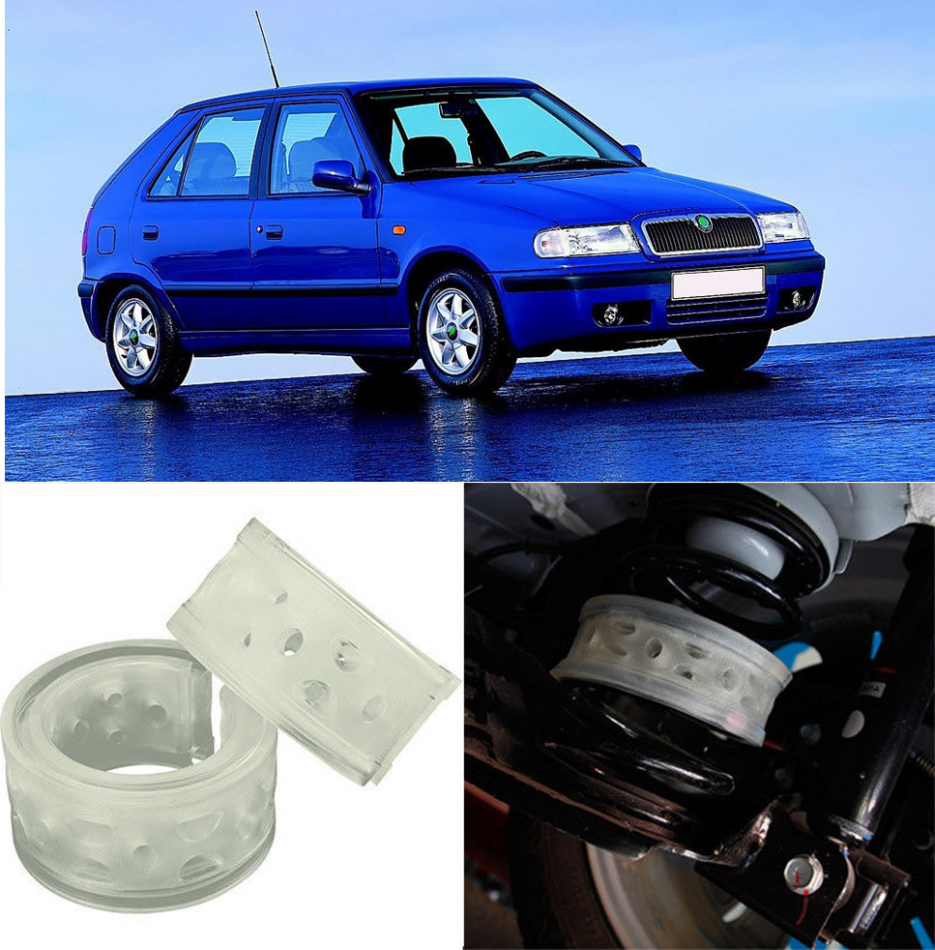 Автобаферы на Skoda Felicia II 1998-2001, Комплект на ось, Jinke