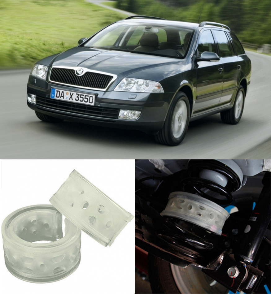 Автобаферы на Skoda OCTAVIA TOUR 4x4 2006, Комплект на ось, Jinke