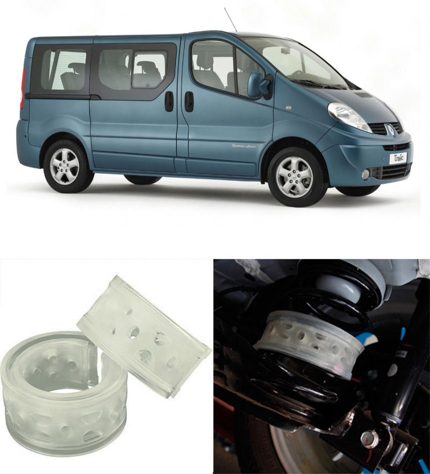 Автобаферы на Renault Traffic 2007, Комплект на ось, Jinke