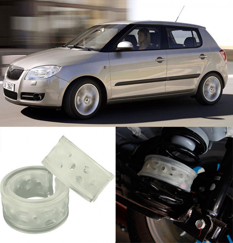 Автобаферы на Skoda Fabia II 2007->, Комплект на ось, Jinke
