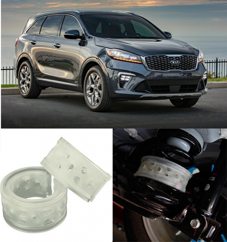 Автобаферы на Kia Sorento 2.4 MT mid, Комплект на ось, Jinke