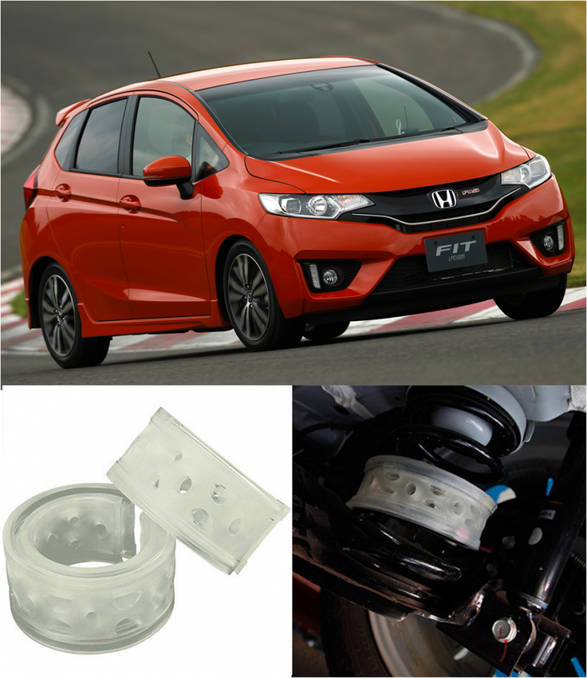 Автобаферы на Honda Fit RS (Jazz 15L), Комплект на ось, Jinke
