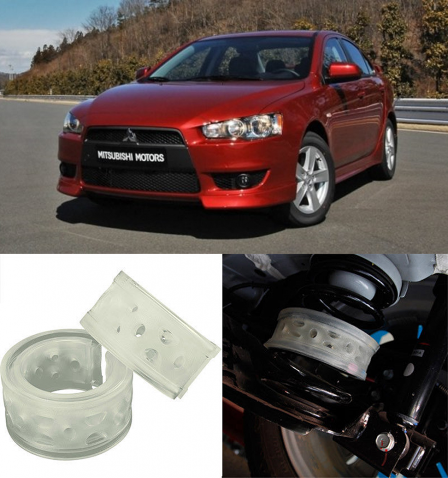 Автобаферы на Mitsubishi Lancer X 2008->, Комплект на ось, Jinke