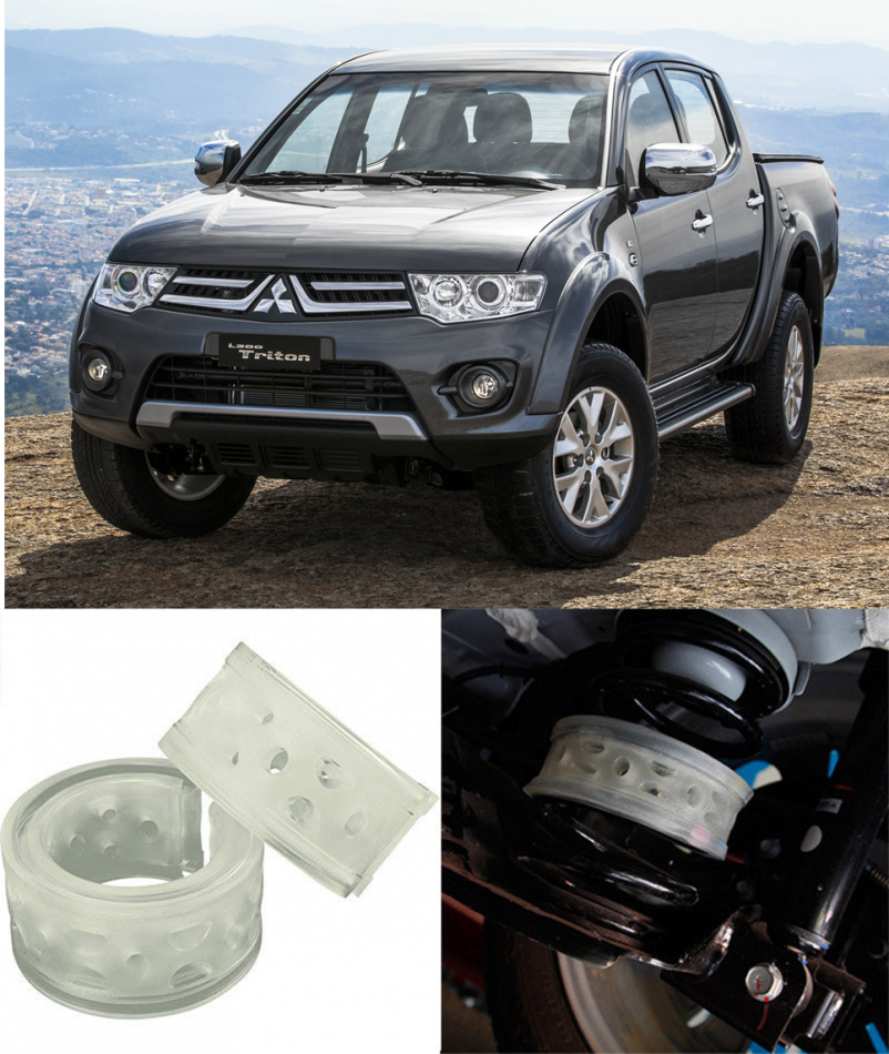Автобаферы на Mitsubishi L200 IV 2006->, Комплект на ось, Jinke