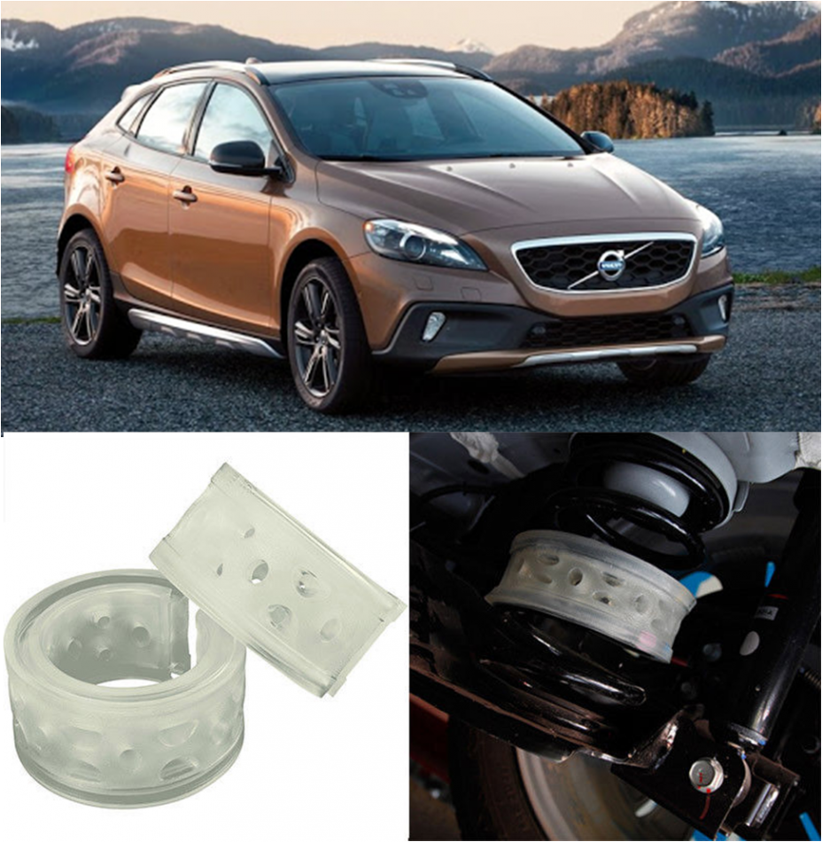 Автобаферы на Volvo V40 cross country 2013->, Комплект на ось, Jinke