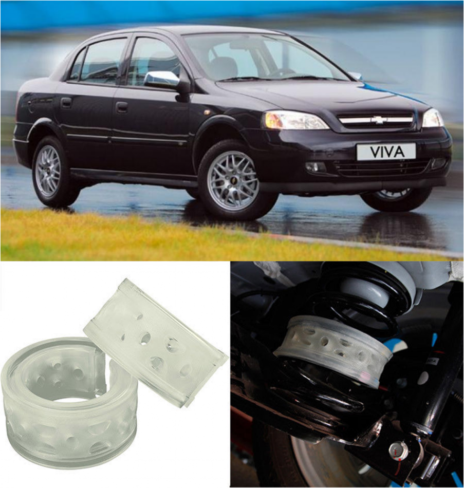 Автобаферы на Chevrolet Viva 2004-2008, Комплект на ось, Jinke