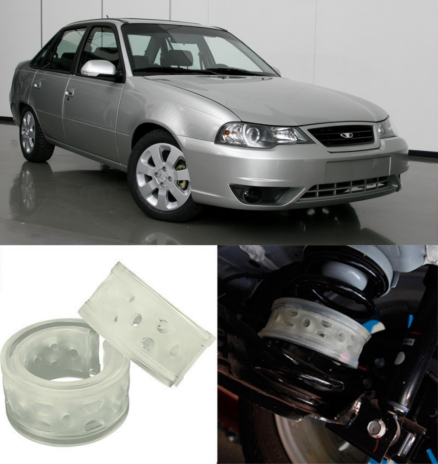 Автобаферы на Daewoo Nexia II 2008->, Комплект на ось, Jinke