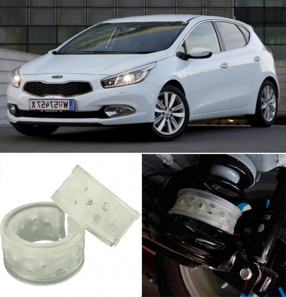 Автобаферы на Kia Ceed JD 2012->, Комплект на ось, Jinke