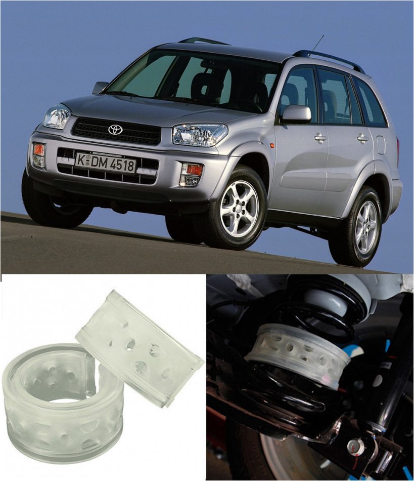 Автобаферы на Toyota RAV 4 II (XA20) 2000-2006, Комплект на ось, Jinke