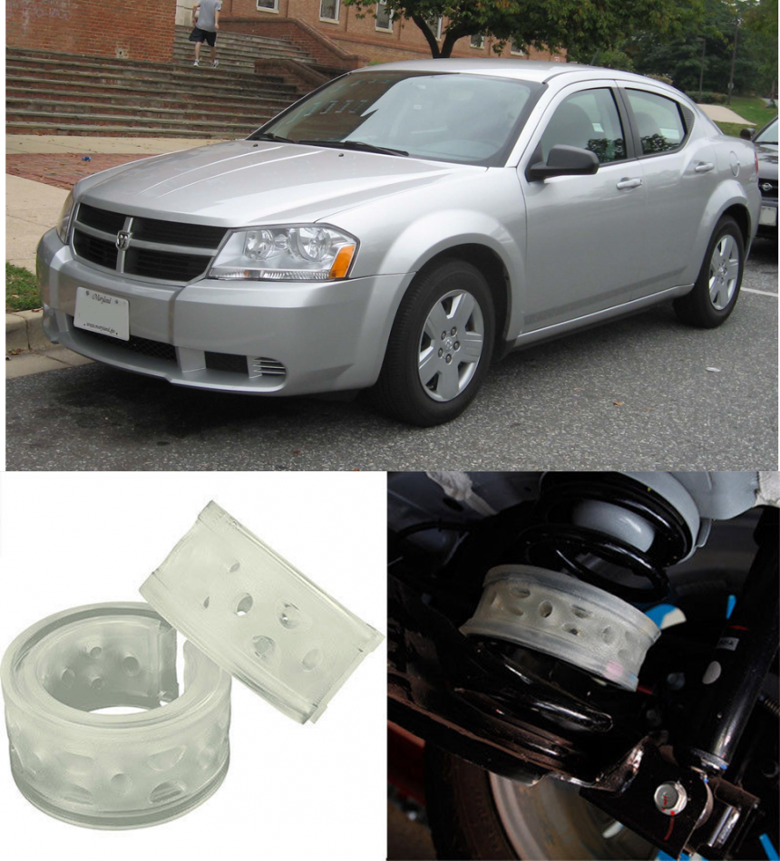 Автобаферы на Dodge Avenger II 2007-2010, Комплект на ось, Jinke