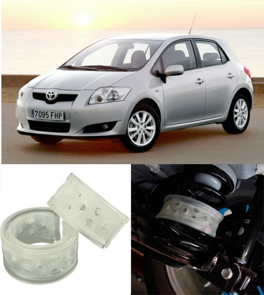 Автобаферы на Toyota Auris I 2006-2012, Комплект на ось, Jinke