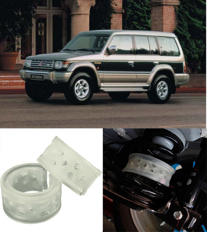 Автобаферы на Mitsubishi Pajero II 1990-2004, Комплект на ось, Jinke