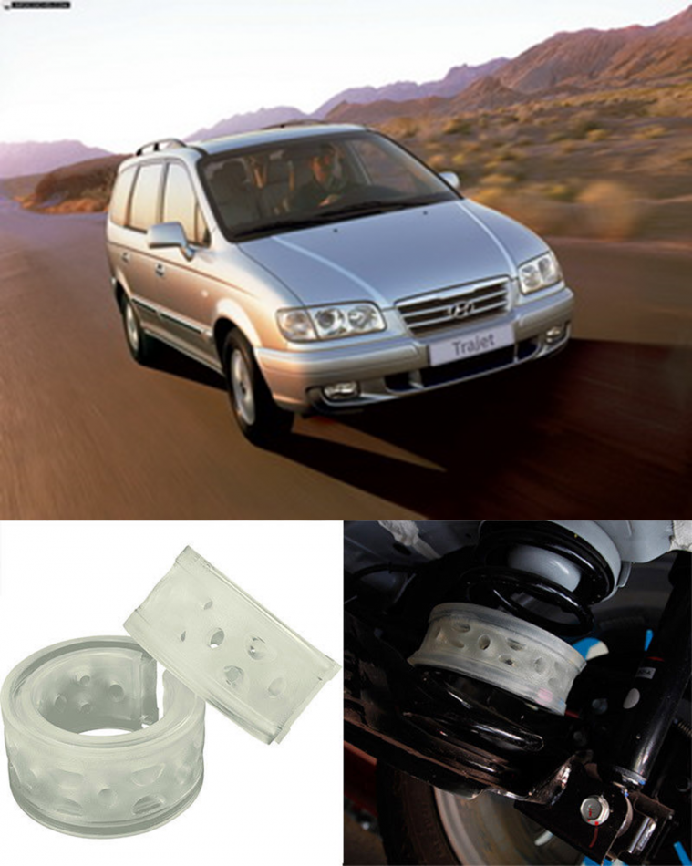 Автобаферы на Hyundai Trajet XG 1999-2008, Комплект на ось, Jinke