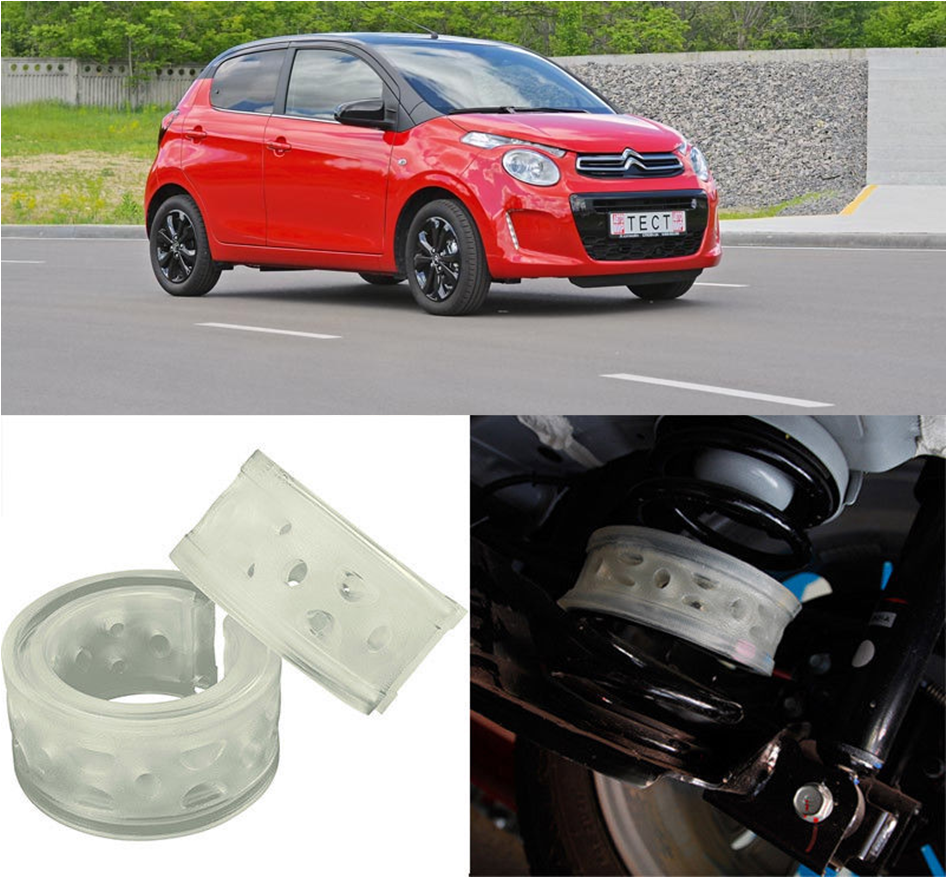 Автобаферы на Citroen C1 I 2005-2014, Комплект на ось, Jinke