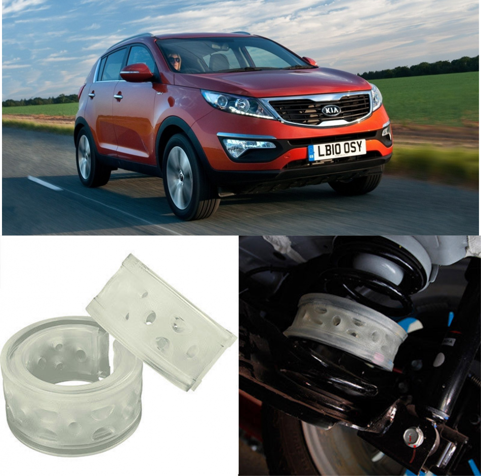 Автобаферы на Kia Sportage II 2004-2010, III 2010-, Комплект на ось, Jinke