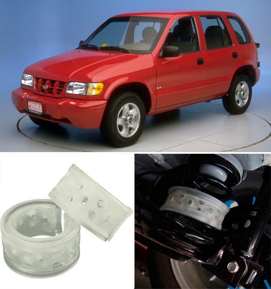 Автобаферы на Kia SPORTAGE I 1998-2002, Комплект на ось, Jinke