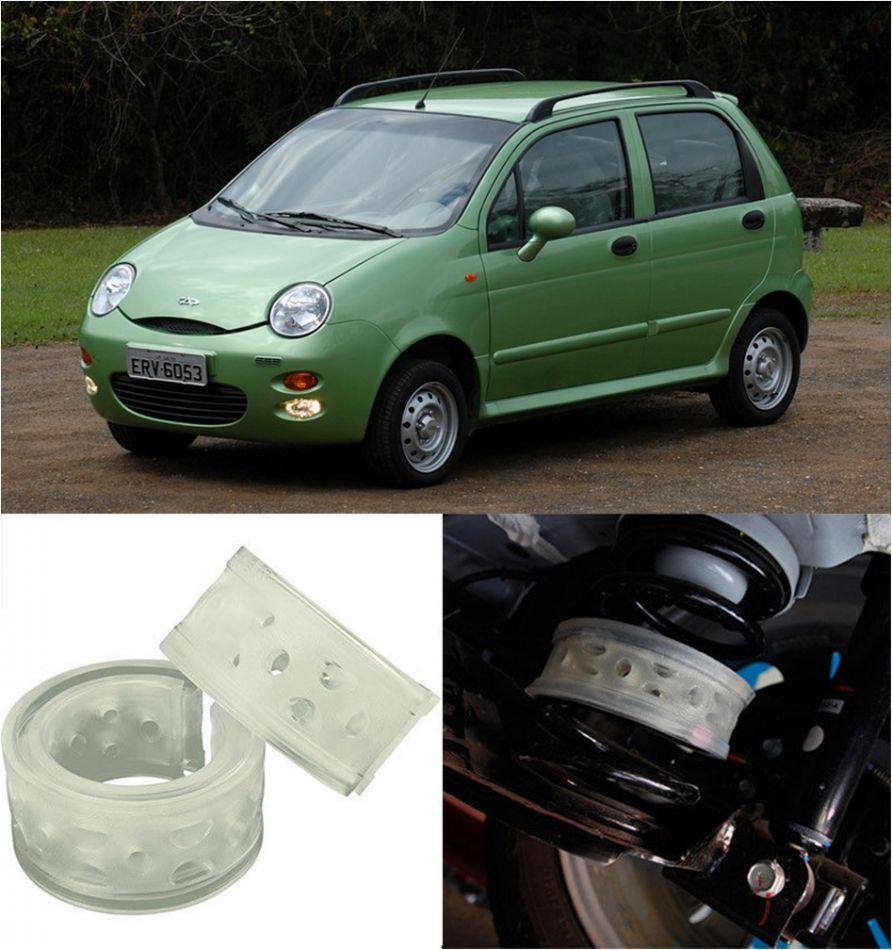 Автобаферы на Chery Sweet (QQ) 2004->, Комплект на ось, Jinke