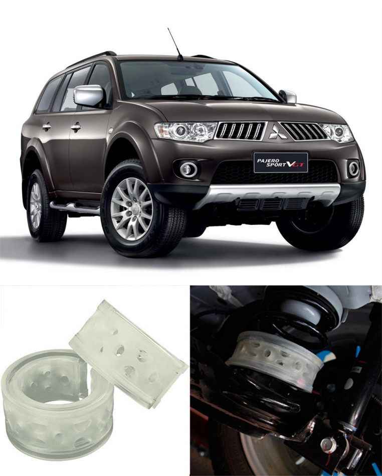 Автобаферы на Mitsubishi Pajero Sport II 2008->, Комплект на ось, Jinke