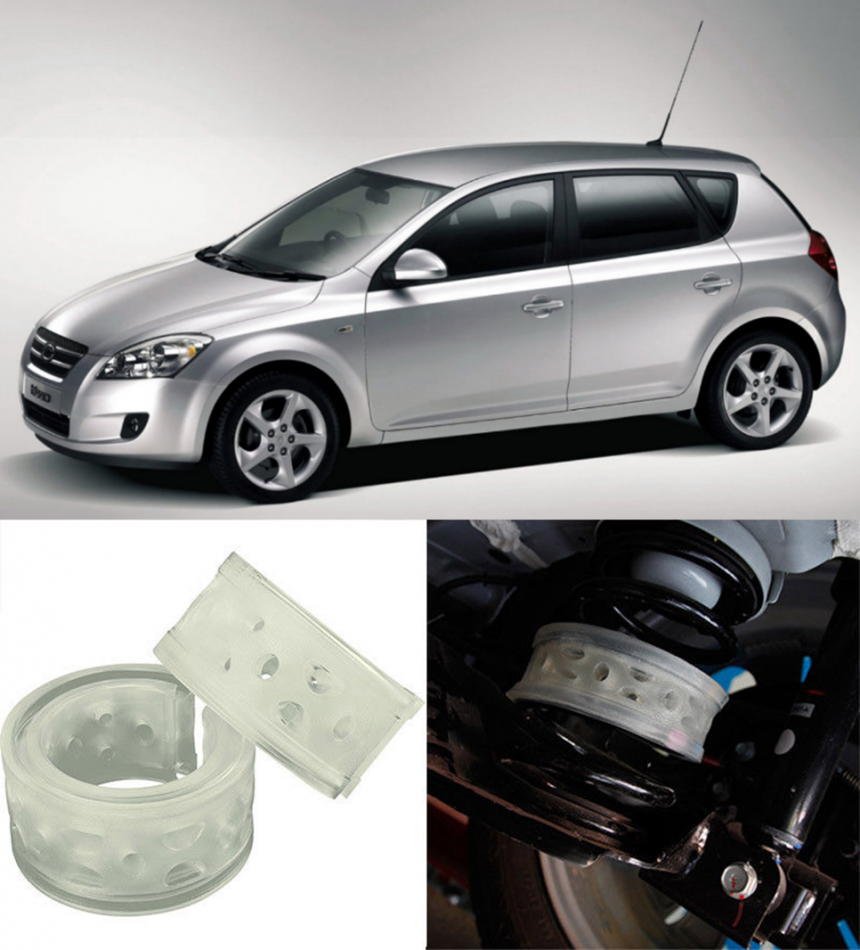 Автобаферы на Kia Ceed 2007 до рестайл->, Комплект на ось, Jinke