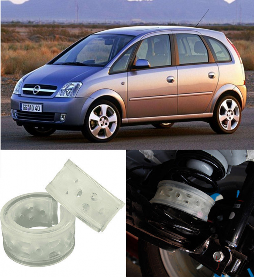 Автобаферы на Opel Meriva (A, B) 2003-2010, Комплект на ось, Jinke