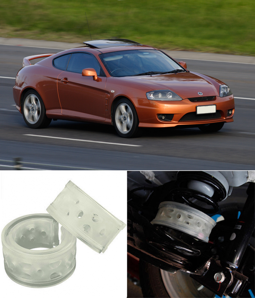 Автобаферы на Hyundai Tuscani 1996-2008, Комплект на ось, Jinke
