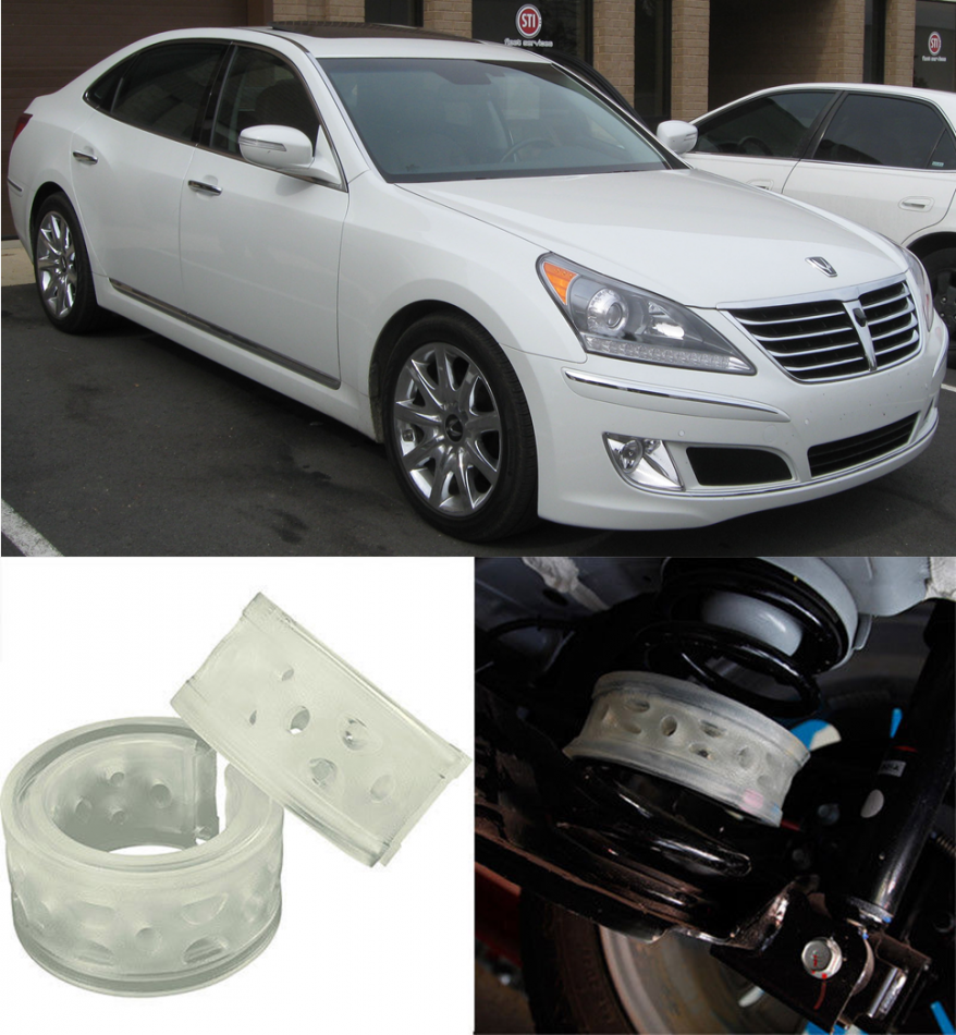 Автобаферы на Hyundai Centennial II 2009-2014, Комплект на ось, Jinke