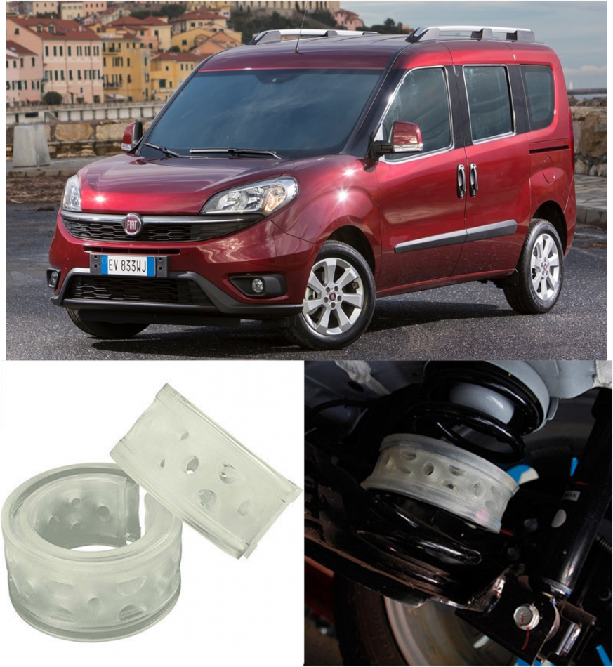 Автобаферы на Fiat Doblo 2015 ->, Комплект на ось, Jinke