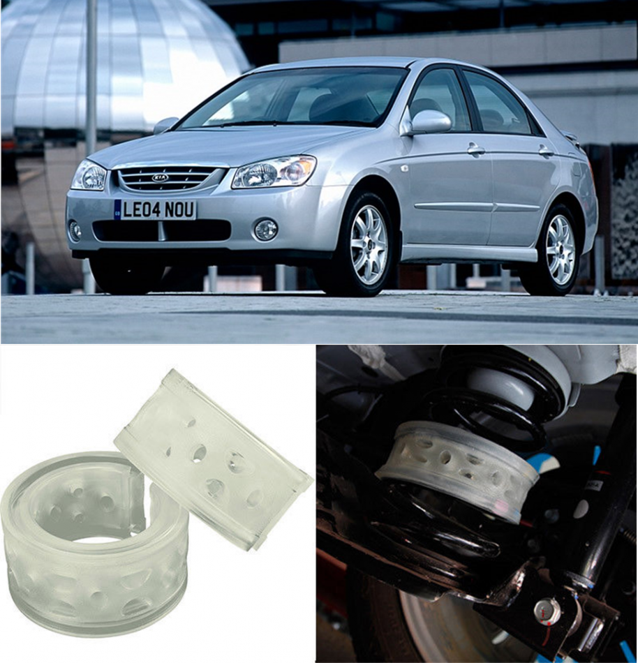 Автобаферы на Kia Cerato I (LD) 2003-2009, Комплект на ось, Jinke