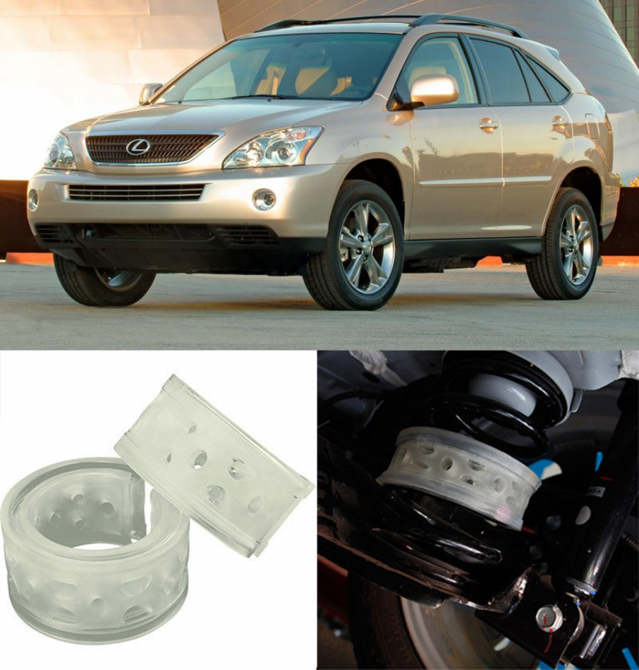 Автобаферы на Lexus RX400h II 2004-2009, Комплект на ось, Jinke