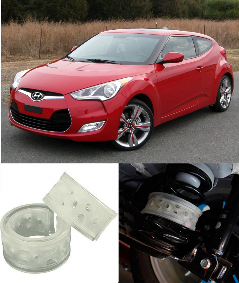Автобаферы на Hyundai Veloster 2011->, Комплект на ось, Jinke