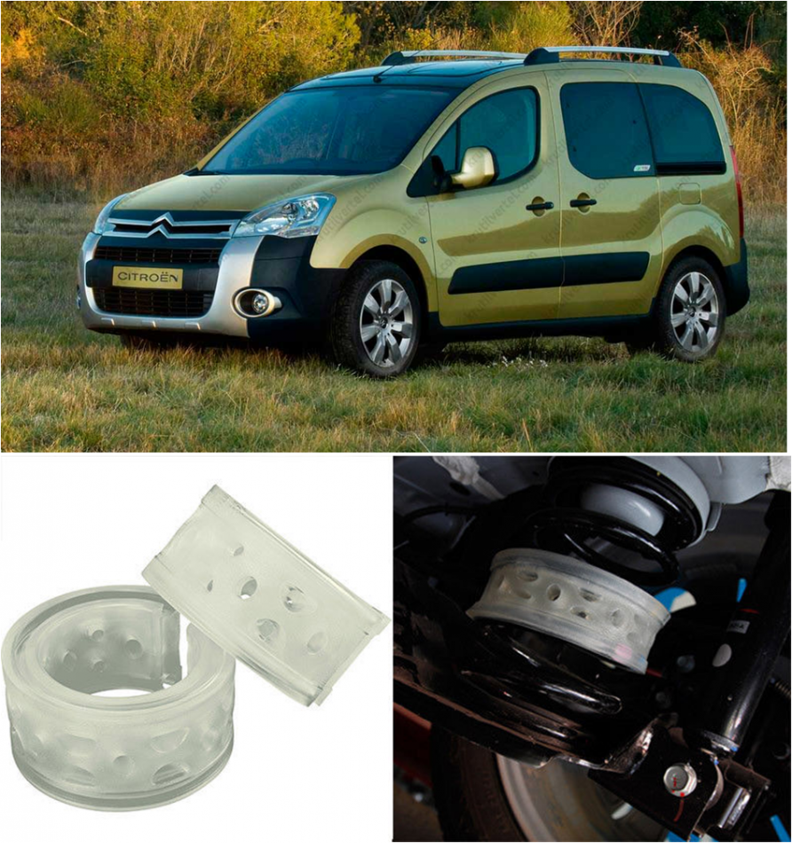 Автобаферы на Citroen Berlingo II 2008->, Комплект на ось, Jinke