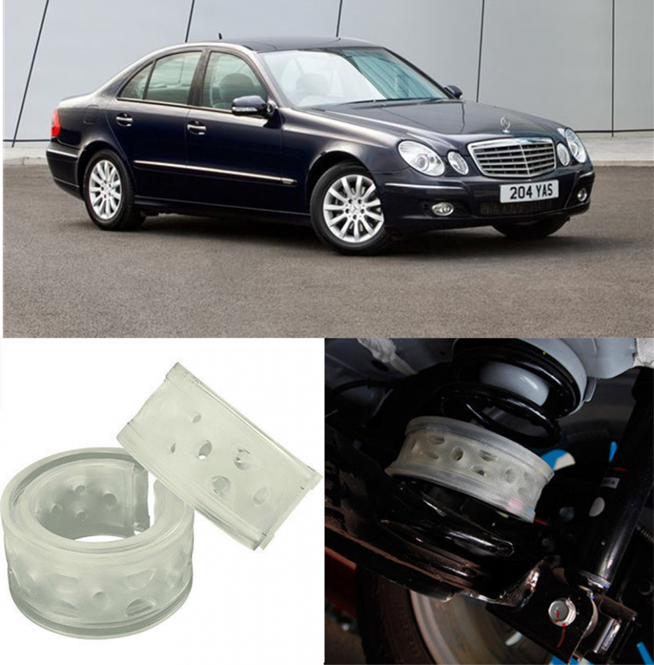 Автобаферы на Mercedes Benz E220 (W211) 2002-2009, Комплект на ось, Jinke