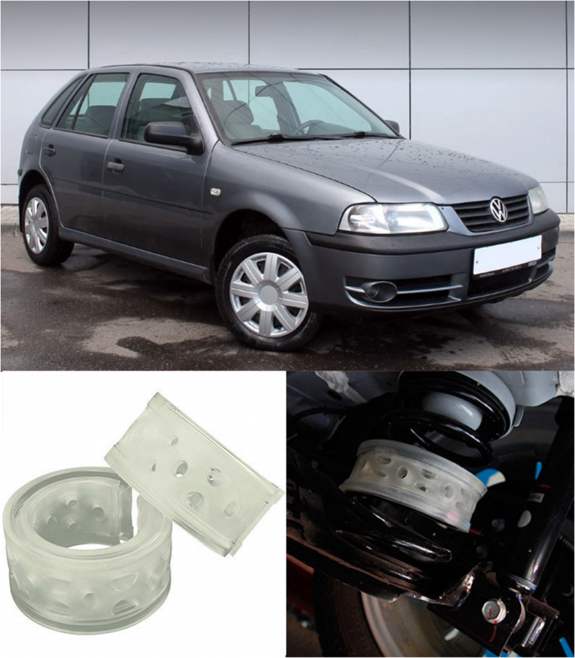 Автобаферы на Vw Pointer 2000-2009, Комплект на ось, Jinke