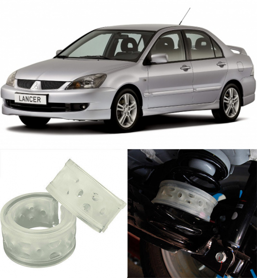 Автобаферы на Mitsubishi Lancer IX 2007-2010, Комплект на ось, Jinke