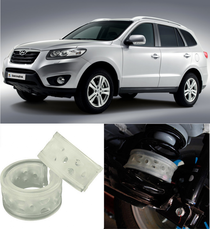 Автобаферы на Hyundai Santa Fe II рестайлинг 2010-2012, Комплект на ось, Jinke