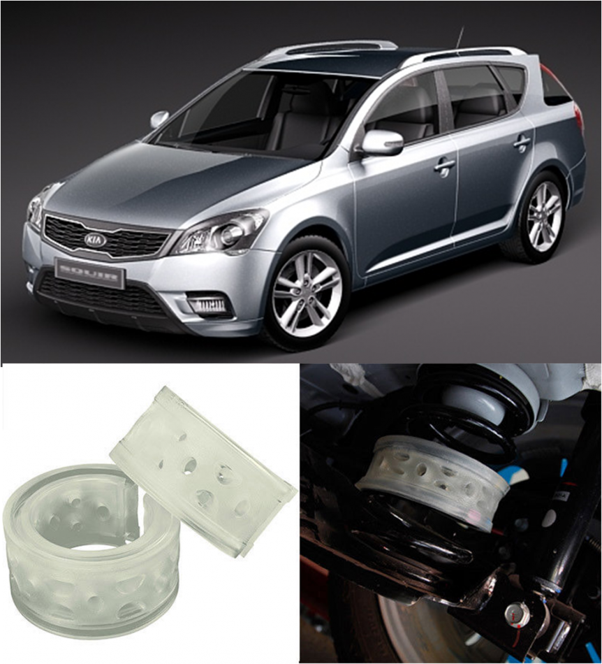 Автобаферы на Kia Ceed 2010 FL ->, Комплект на ось, Jinke