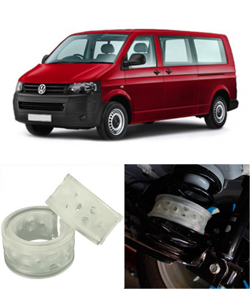 Автобаферы на Vw Transporter T5 2003-2010, Комплект на ось, Jinke