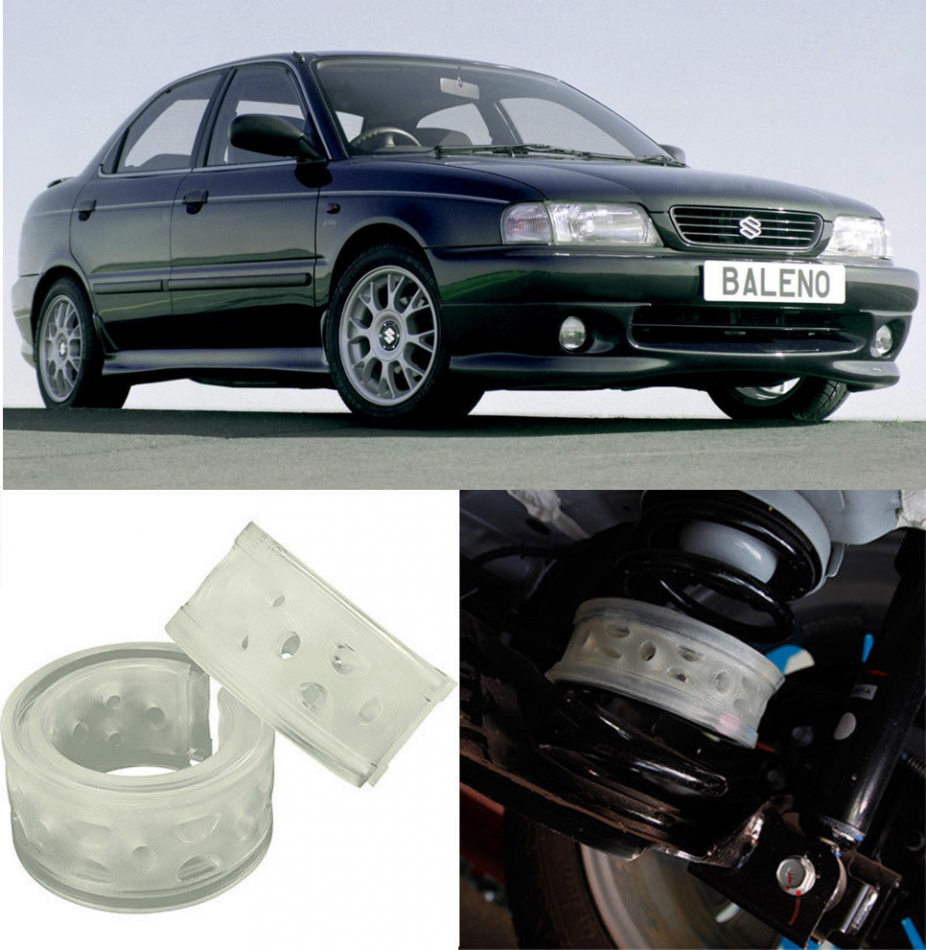 Автобаферы на Suzuki Boleno (EG) 1995-2002, Комплект на ось, Jinke