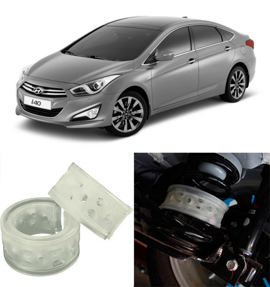 Автобаферы на Hyundai i40 2011->, Комплект на ось, Jinke