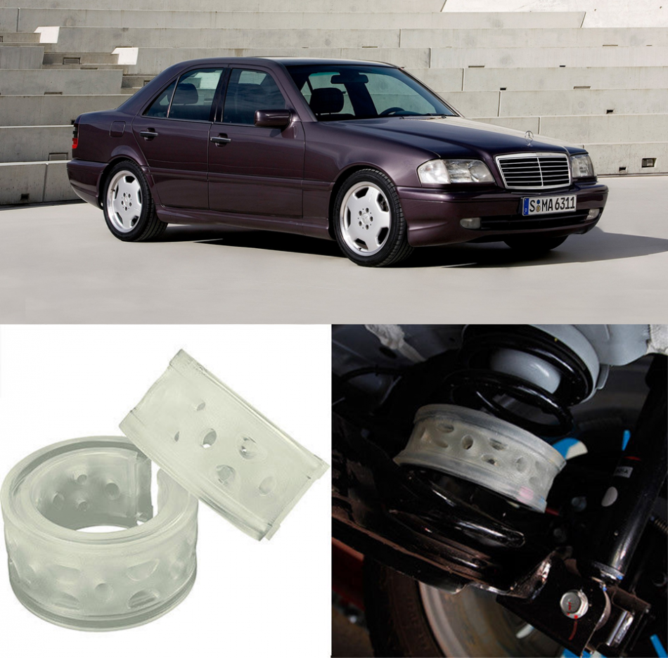 Автобаферы на Mercedes Benz C240 I (W202) 1993-2000, Комплект на ось, Jinke