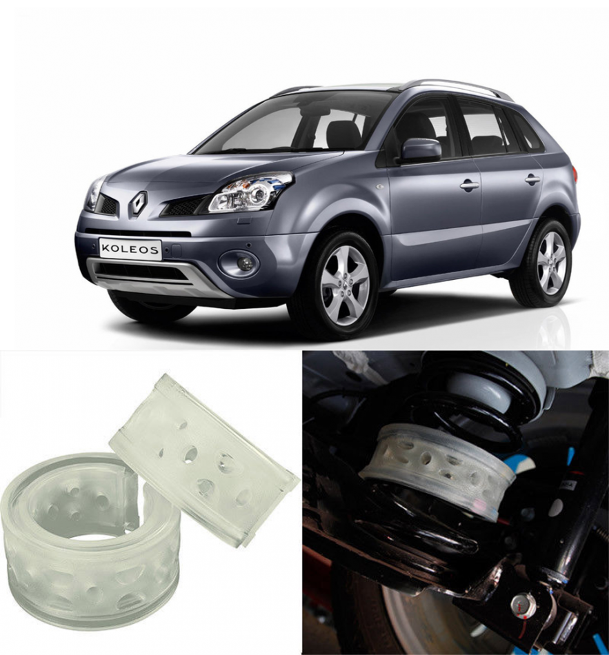 Автобаферы на Renault Koleos I 2008-2011, Комплект на ось, Jinke