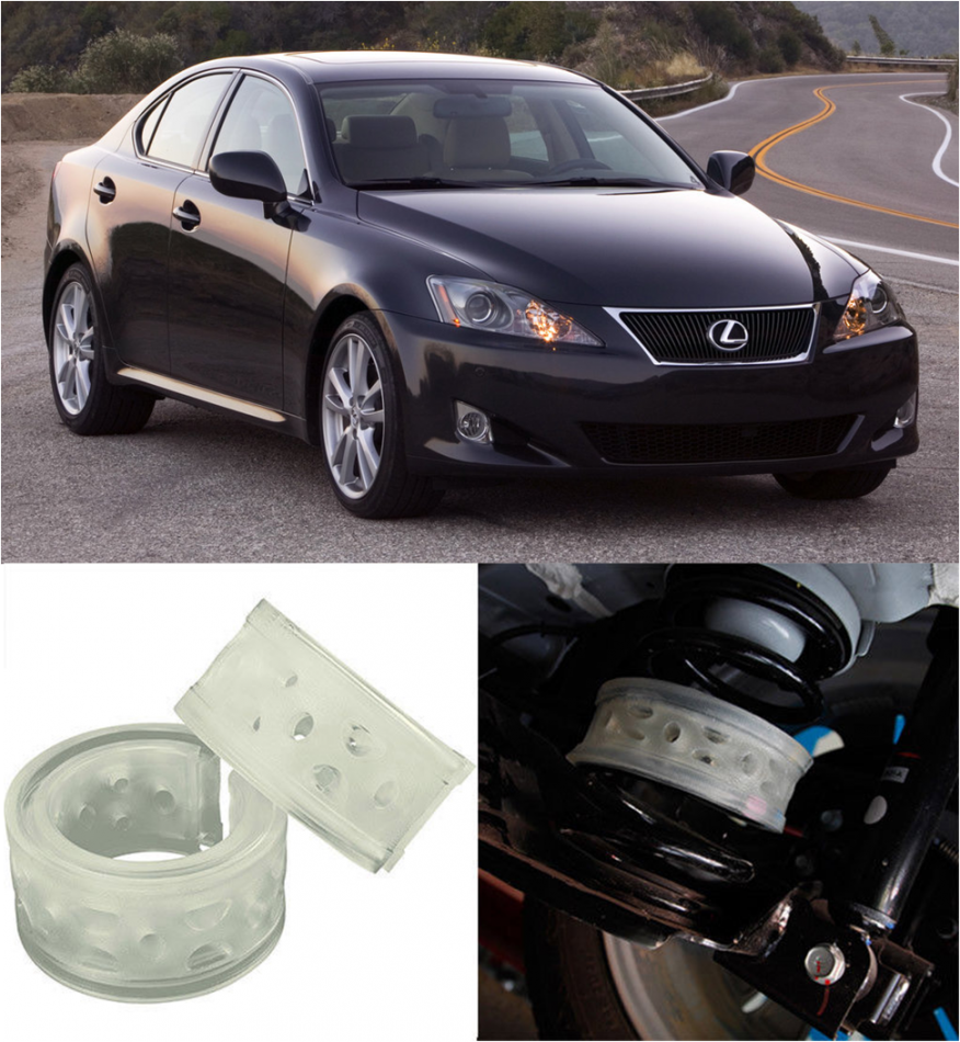 Автобаферы на Lexus IS250 II AWD 2005-2013, Комплект на ось, Jinke