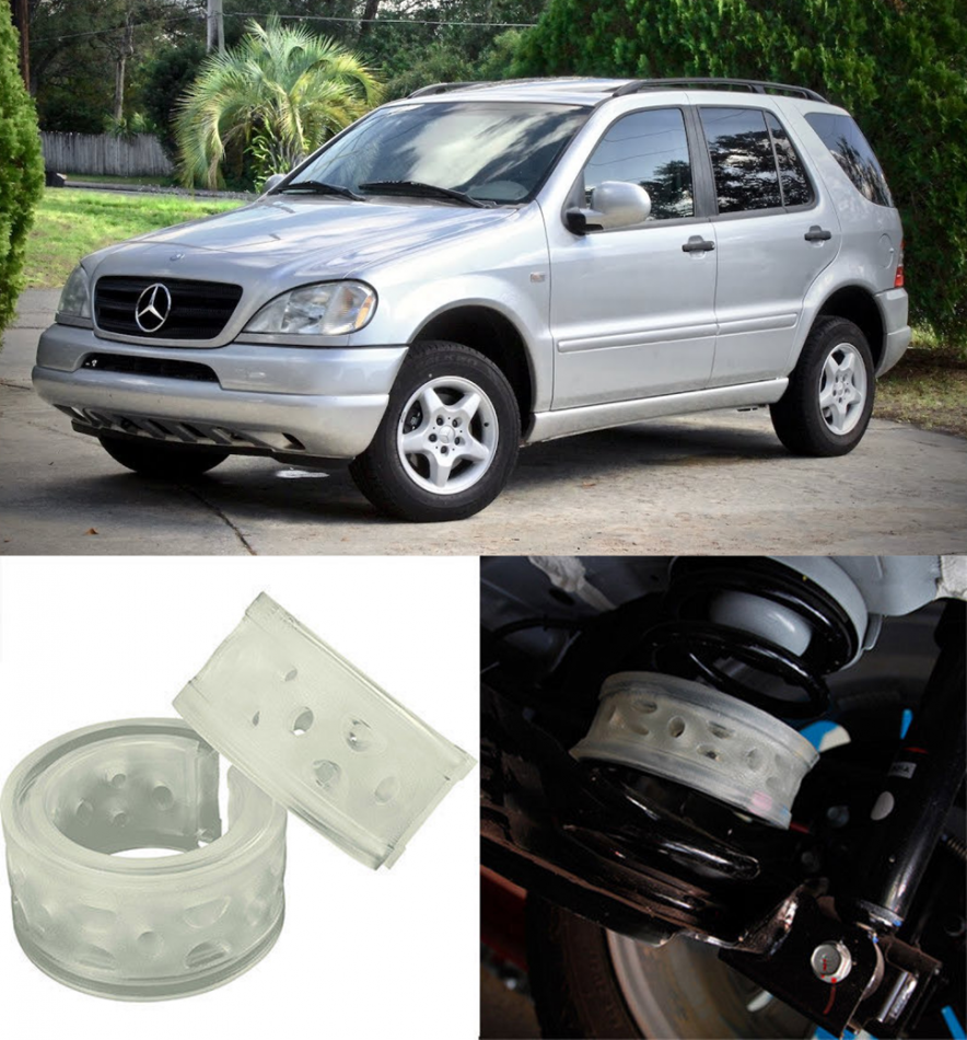 Автобаферы на Mercedes Benz ML350/430 I (W163) 1997-2005, Комплект на ось, Jinke