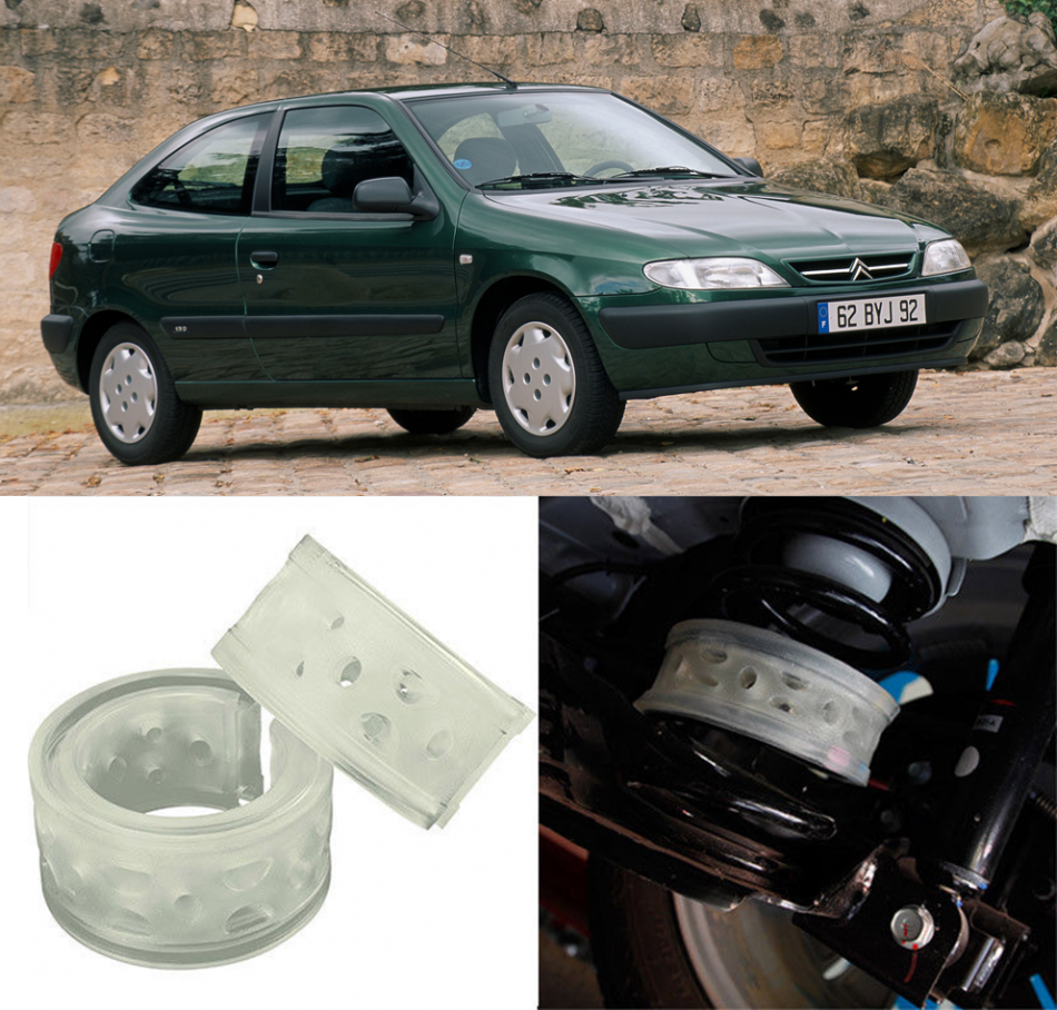 Автобаферы на Citroen Xsara 1997-2004, Комплект на ось, Jinke