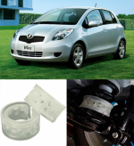 Автобаферы на Toyota Vitz II (XP90) 2005—2011, Комплект на ось, Jinke