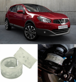 Автобаферы на Nissan Qashqai бензин рестайлинг 2010->, Комплект на ось, Jinke