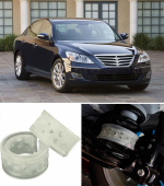 Автобаферы на Hyundai Genesis 2008->, Комплект на ось, Jinke